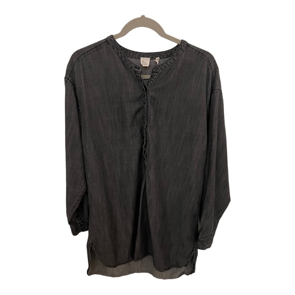 The Fisher Project Dark Gray Tunic Large